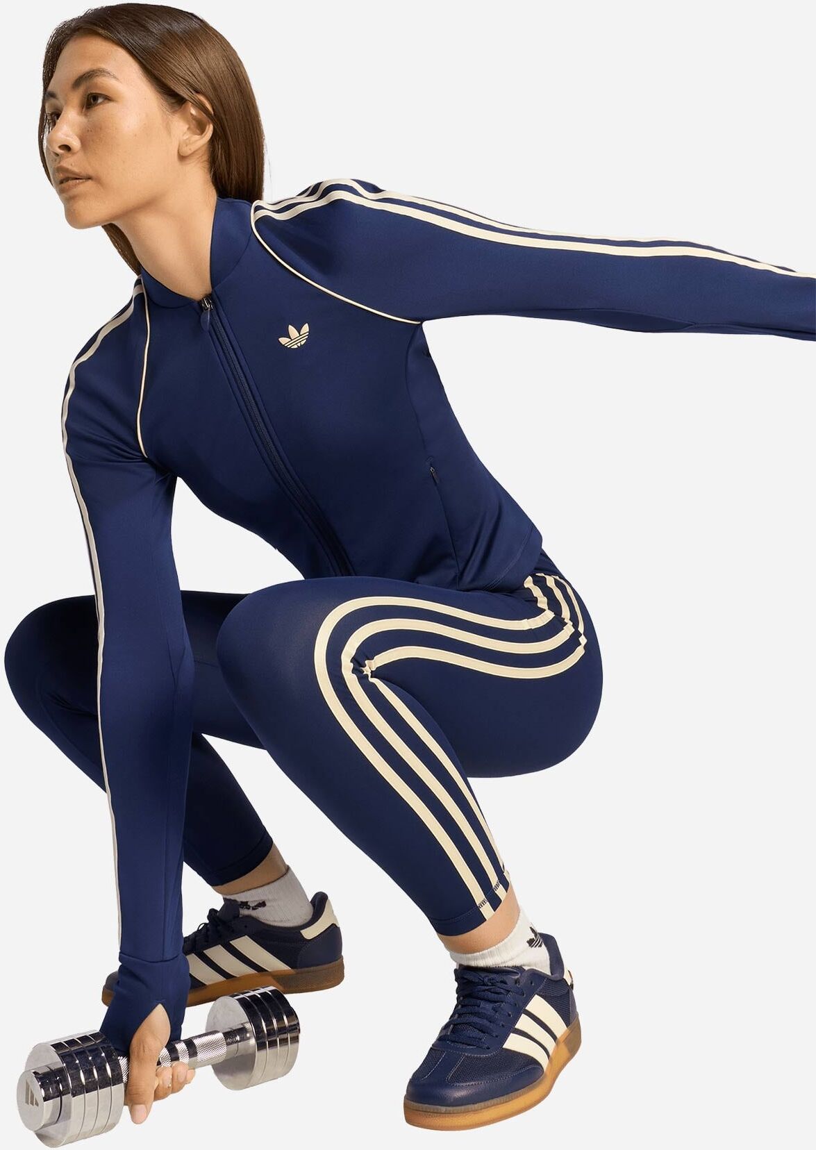 Adidas Originals W - Felpa Training - Donna - Blu L
