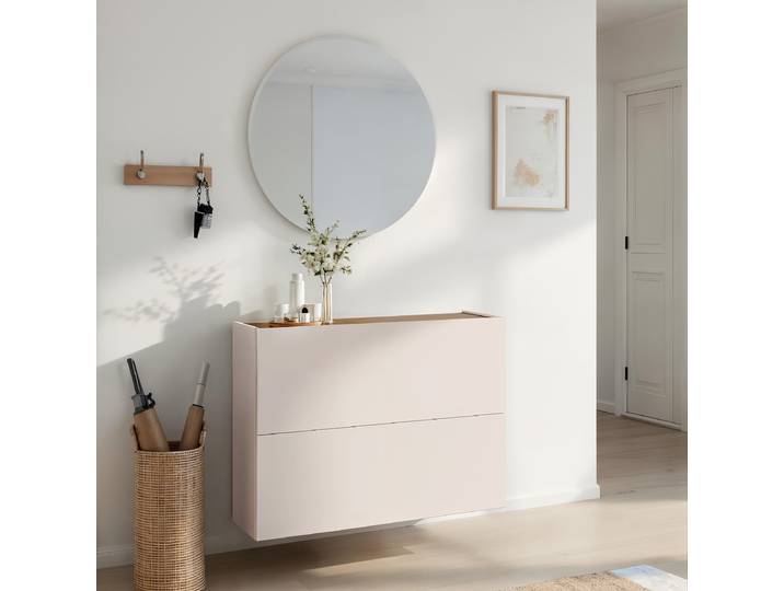 Banc à chaussures suspendu Rainbow Type 104 x 77 x 29cm Beige