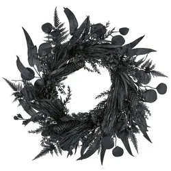 CREATIV green künstlicher Mixkranz, schwarz, 60cm
