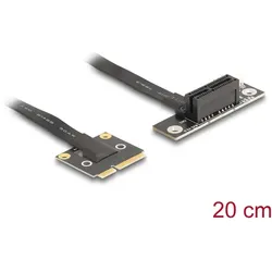 DELOCK Adapter Mini PCIe St > PCIe 3.0 x1 Bu 90° gew. 20cm