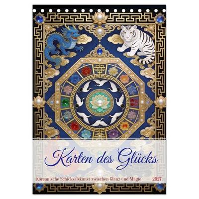Karten des Glücks (Tischkalender 2027 DIN A5 hoch), CALVENDO Monatskalender