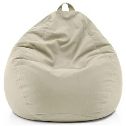 Lumaland, Sitzsack, Sitzsack 185 l Comfort Polyester (PES), Beige, Tiefe