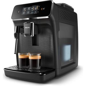 Philips Kaffeevollautomat Series 2200 EP2220/10, mattschwarz, mit Milchaufschäumer, 1,8 Liter, Touchscreen, 2 Getränke