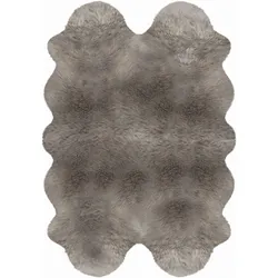 Heitmann Felle Fellteppich aus 4 Fellen, Taupe, ca. 185 x 125 cm
