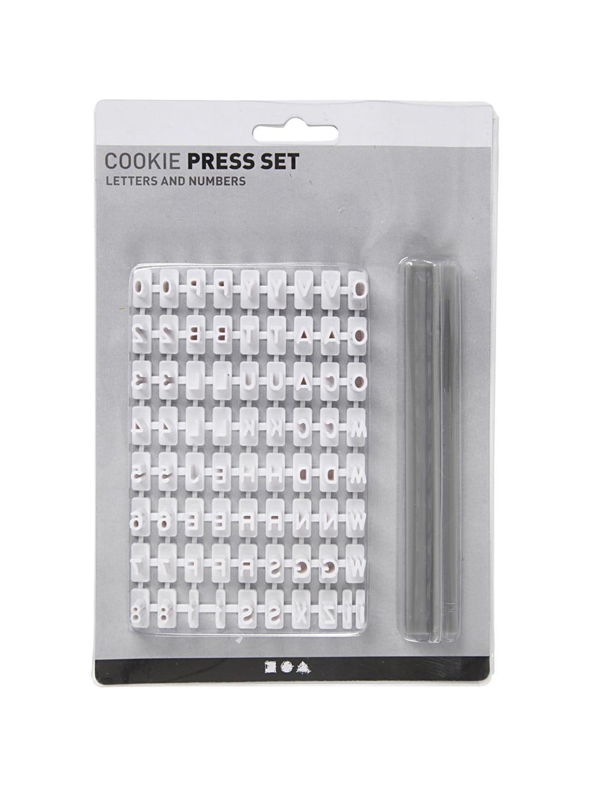 Creativ Company Stamp Set Rubber Letters and Numbers White
