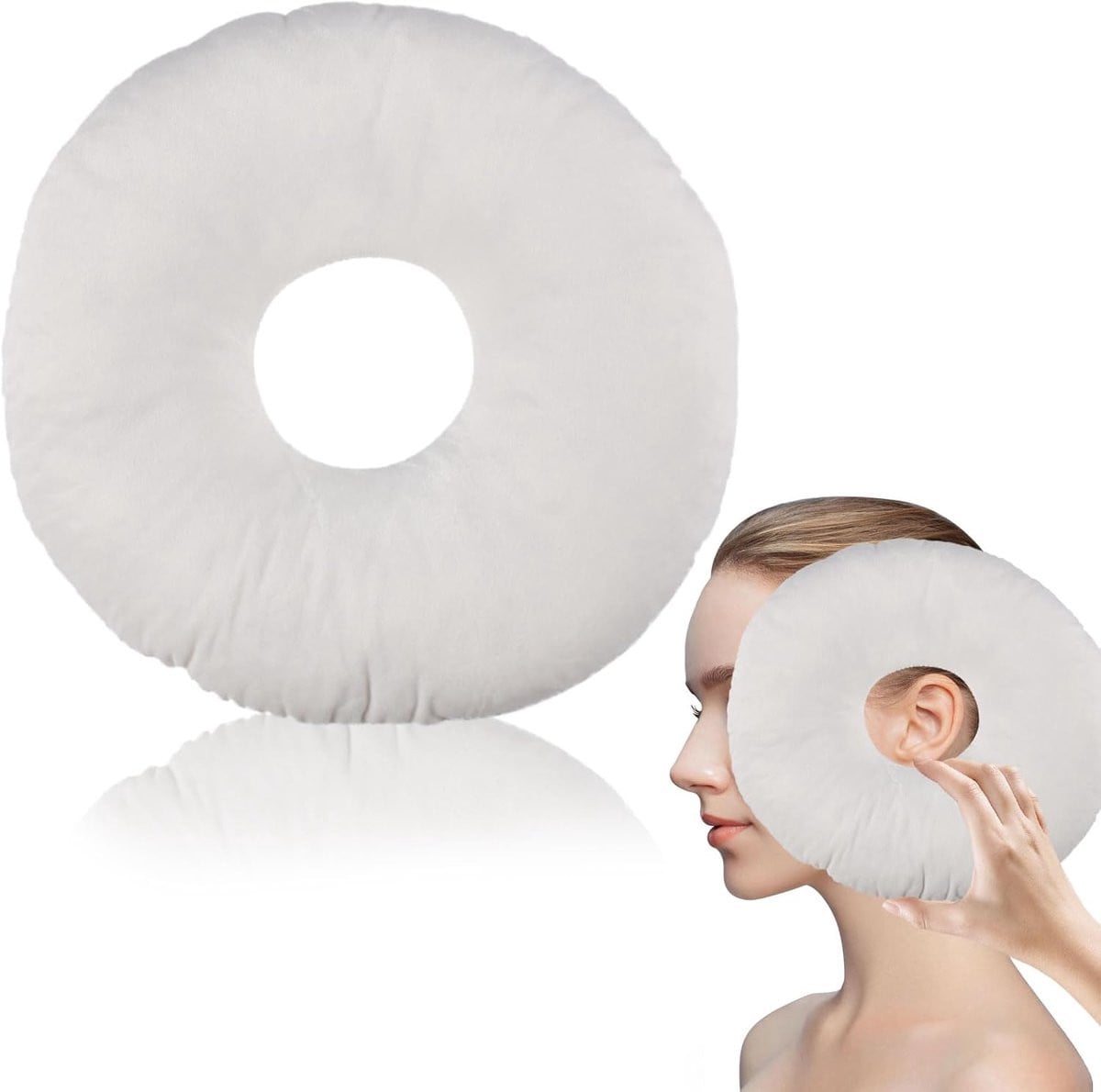 ShopVlot Donutkussen met gaatje voor verlichting van oor pijn - 23 x 23 cm