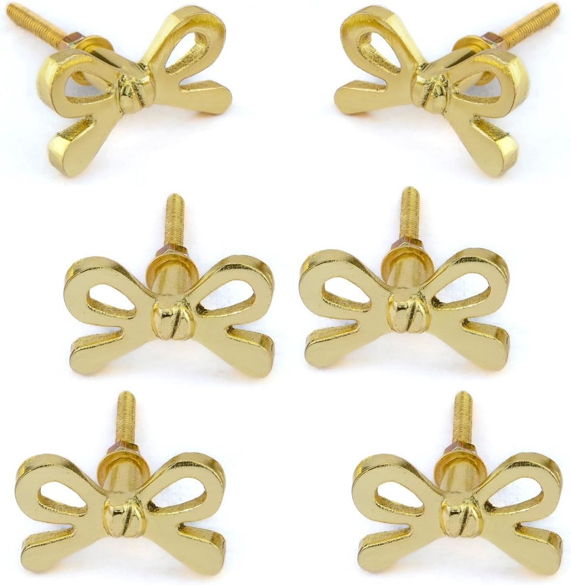 Set van 6 vintage keukenkastknoppen