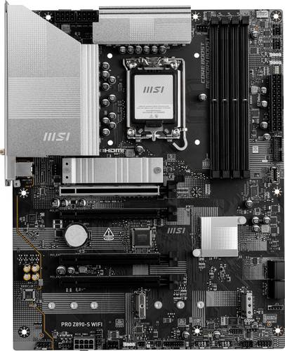 MSI PRO Z890-S Wifi Mainboard Sockel (PC) Intel LGA 1851 Formfaktor (Details) ATX Mainboard-Chipsatz Intel Z890