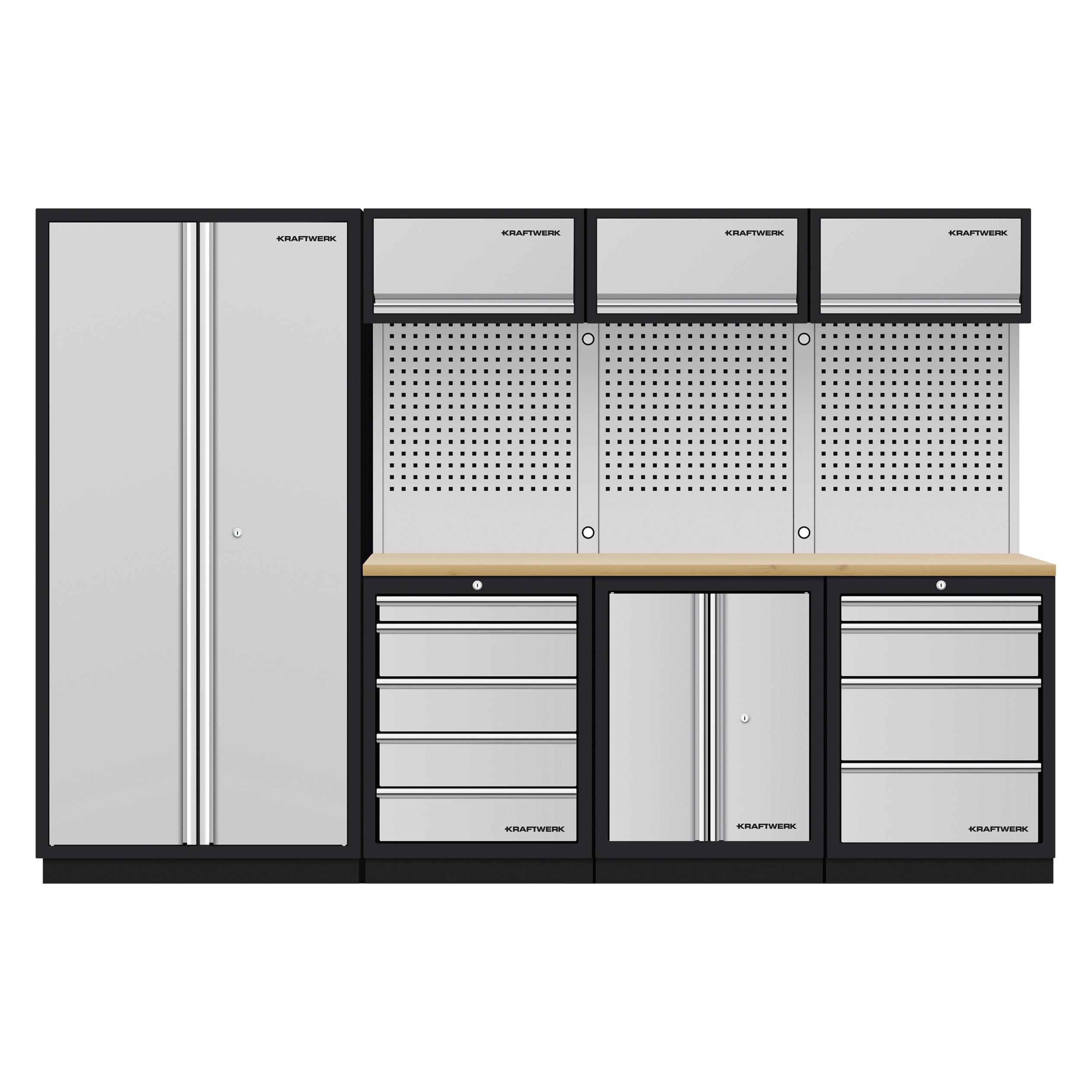 Kraftwerk MOBILIO-EX Komplett-Kombi Lochwand Buche (295.50 cm, 200 cm) (3964G-EX)