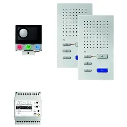 TCS PAIF020/003 audio:pack Einbau für 2 Wohneinheiten, mit Einbaulautsprecher ASI12000 + 2x Freisprecher ISW3130 + Steuergerät BVS20 PAIF020003