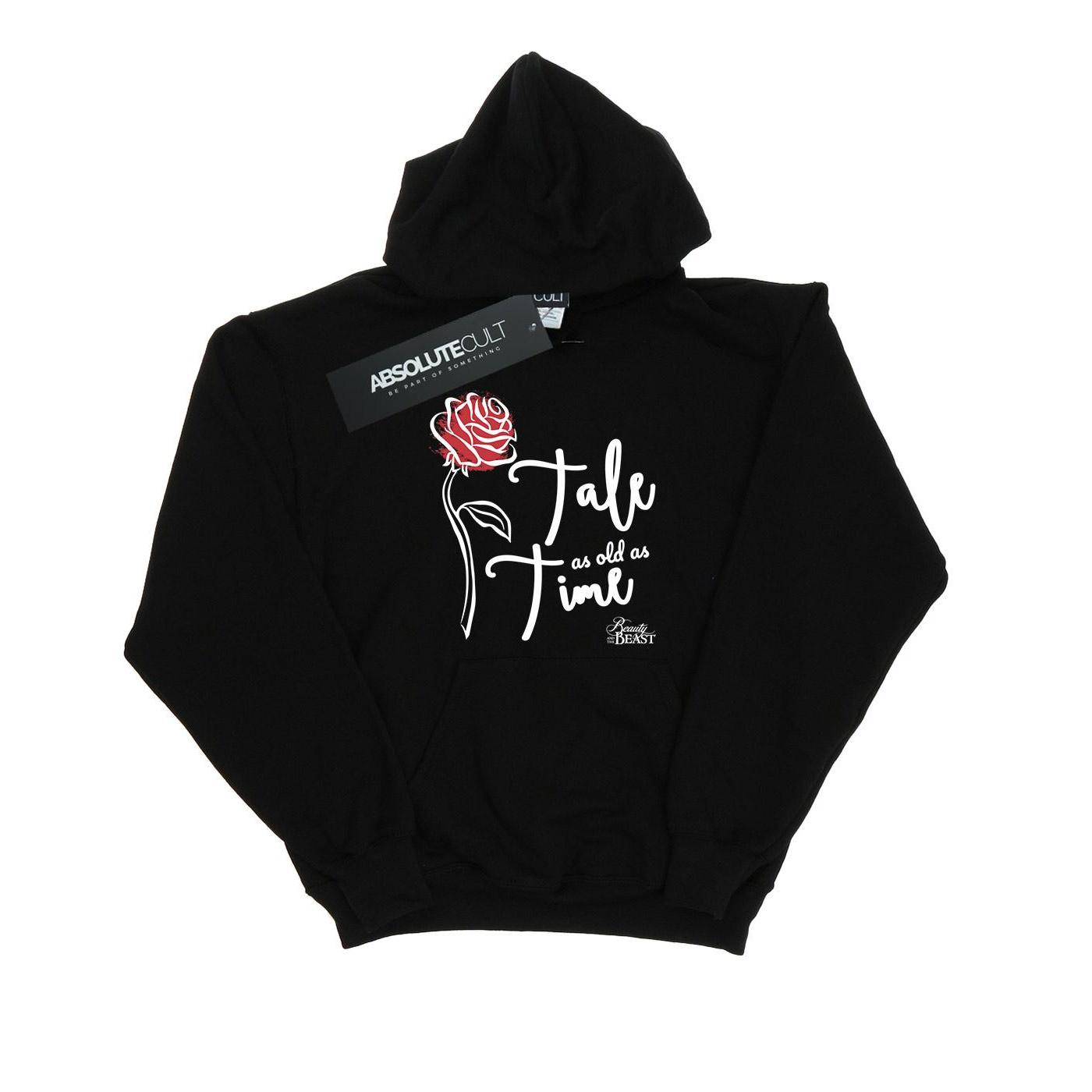 Disney Dames/Dames Tale As Old As Time Rose Hoodie (Zwart)