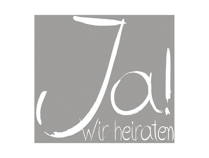 Rayher Holzstempel Ja Wir Heiraten 6 × 6 cm