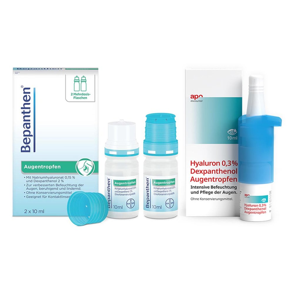 Eye Sparset Augentropfen Dexpanthenol + Bepanthen Augentropfen 08107506