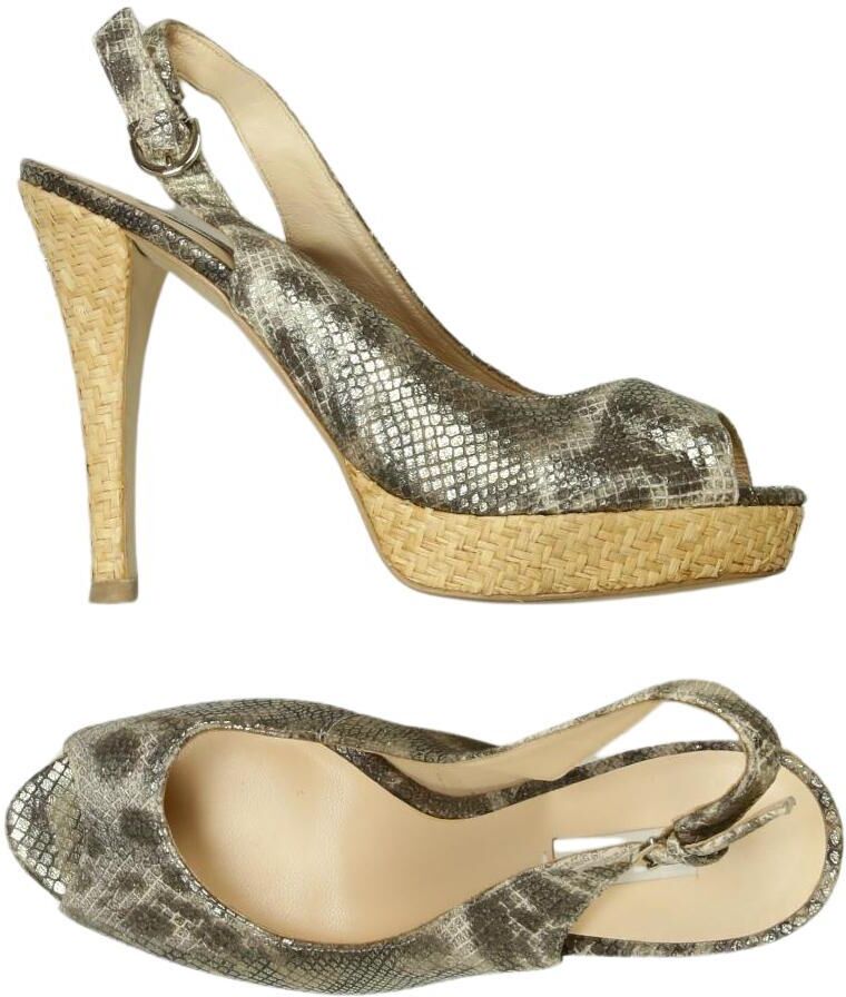 Guess Damen Pumps, Silber, Gr. EU 39, Leder - Second Hand