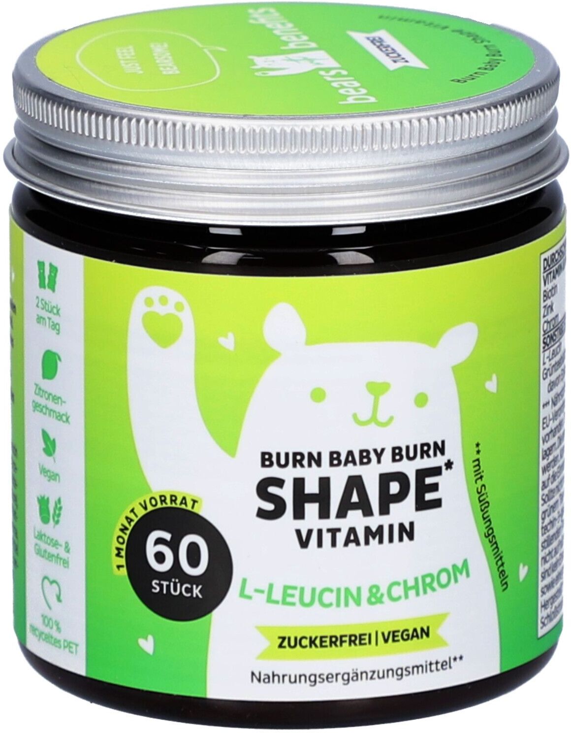 Bears with Benefits Burn Baby Shape Vitamin // 60er 60 St Kaudragees