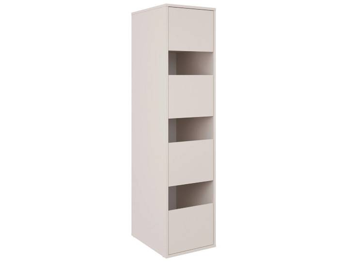Xora Wäscheschrank, Kaschmir, 3 Fächer, 50x210x67.5 cm, Waschküche, Wäscheschrank
