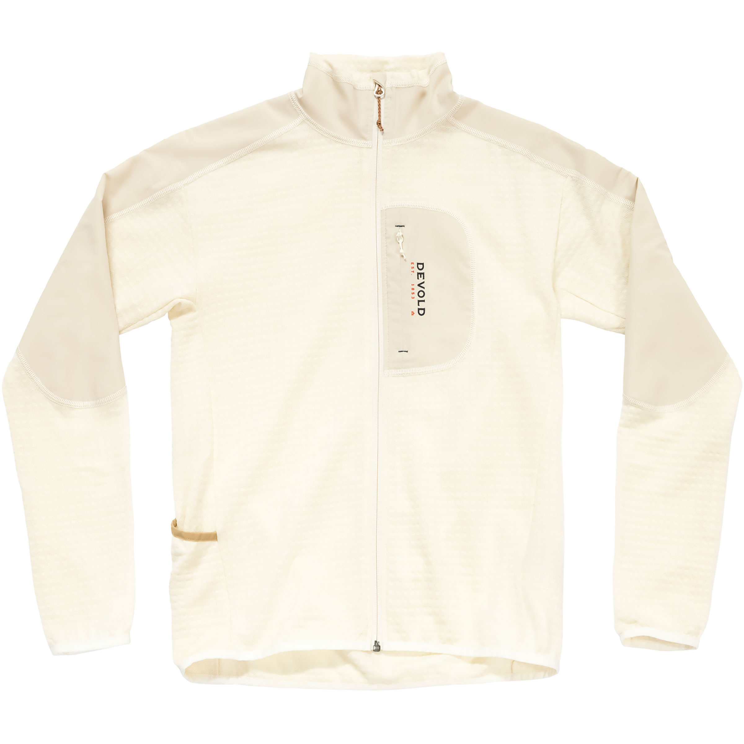 Devold Adventure Damen Fleecejacke beige Größe S Trekking Widerstandsfähig Merinowolle