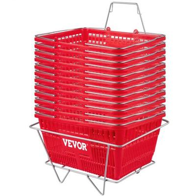 Shopping Basket Set, Durable PE Material With Handle & Stand, Supermarket, Retail & Grocery Shopping Basket Set, Durable PE Material With Handle & Stand, Supermarket, Retail & Grocery