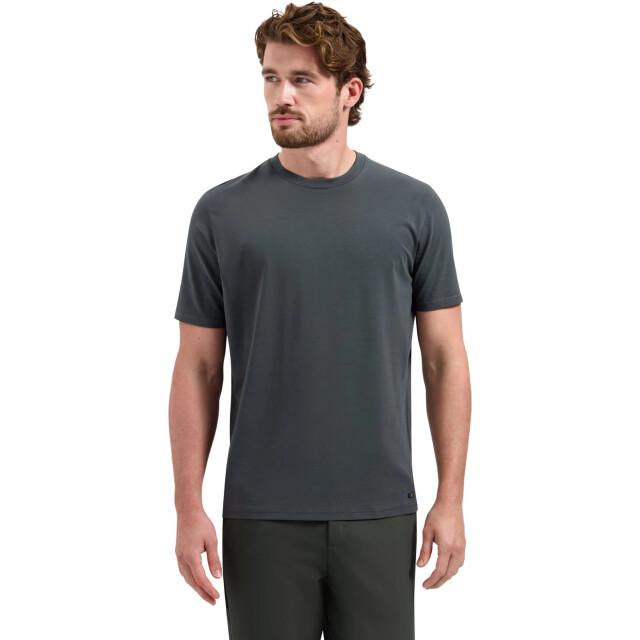 No Excess T-shirt crewneck solid basic stretc dark steel