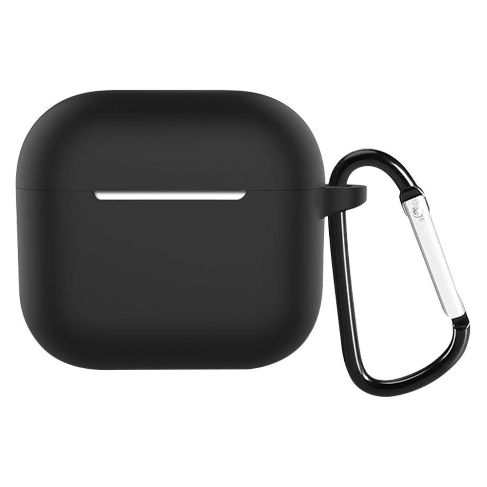 Devia Silicone Suit Case černá / Pouzdro pro Apple AirPods 3 / Silikonové (Kopfhörer Hülle) (6938595351082)