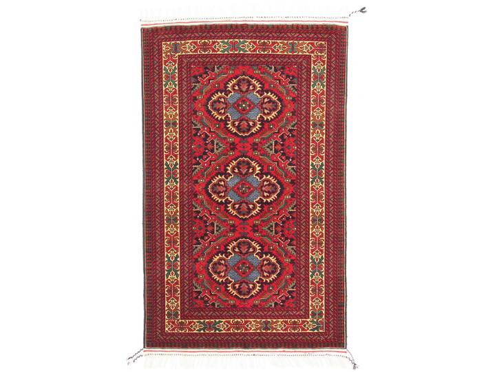 Shirwan Teppich 92x144 Handgeknüpft Orientteppich Wolle