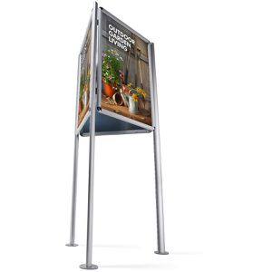 Showdown-Displays Kundenstopper Tri-Board DIN A1, Dreieckständer, wetterfest