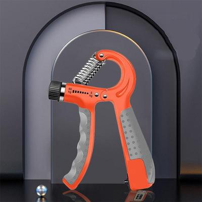 Everyday Crate Adjustable Hand Grip Strength Trainer Durable Hand & Finger Strengthener Rubber Cover Orange