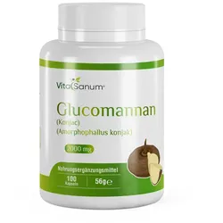 VitaSanum®- Glucomannan (Konjac) (Amorphophallus konjak) 2000 mg 100 Kapseln