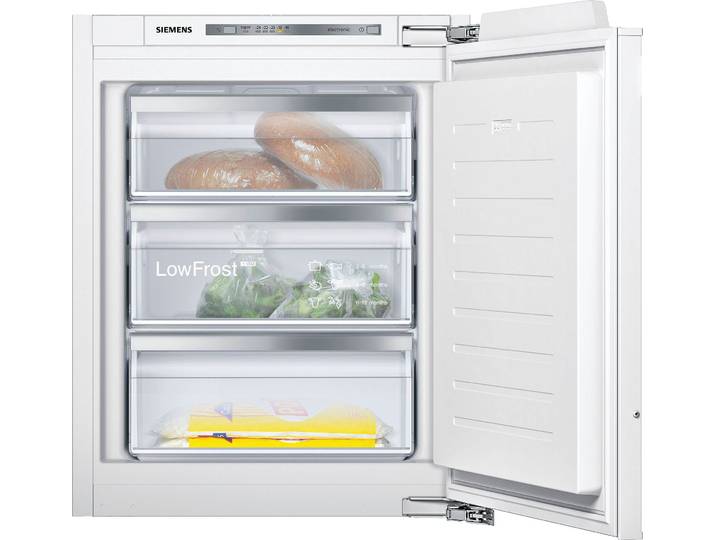 SIEMENS Einbaugefrierschrank GI11VADE0 , Energieeffizienz: E, weiß, B:55,8cm H:71,2cm T:54,5cm, Gefrierschränke, Low Frost: geringere Eisbildung & schnelleres Abtauen, Einbaugefrierschrank