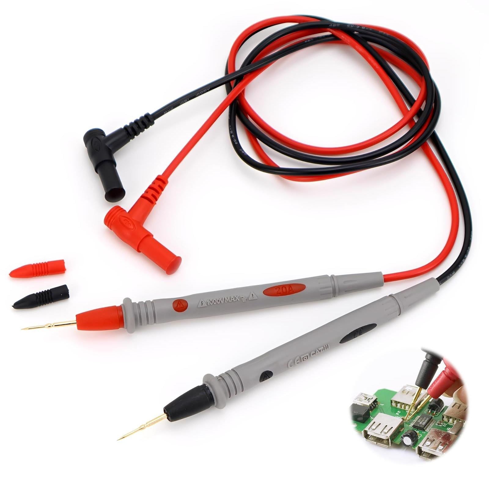 Lustrens voor multimeter, kabelset met testpunten en siliconen