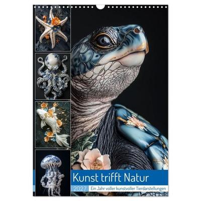 Kunst trifft Natur (Wandkalender 2027 DIN A3 hoch), CALVENDO Monatskalender