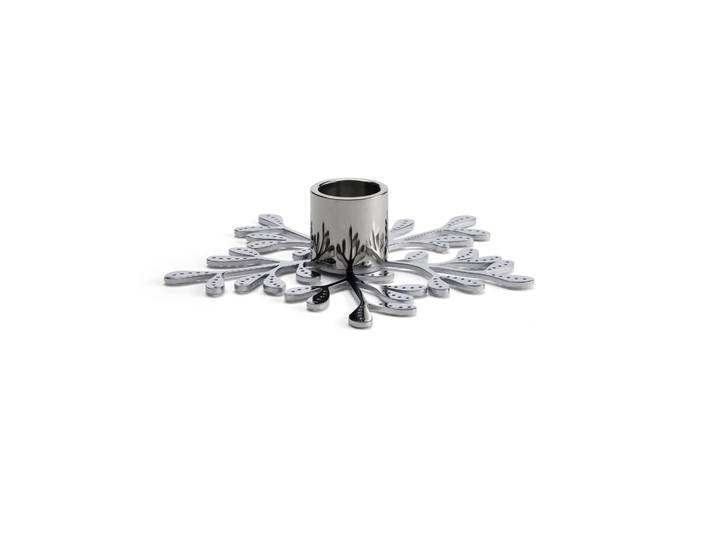 Cooee Design Bougeoir Mistletoe Acier inoxydable