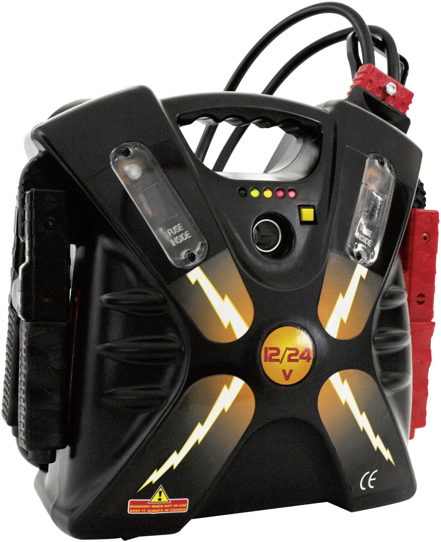 Kraftwerk Start-Booster 12-24V 24Ah 1900/5000A Kabellänge 228 cm (31306)