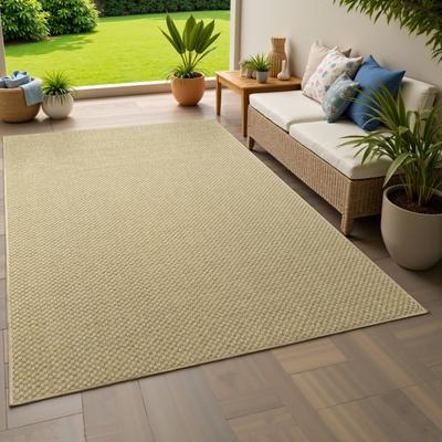 Style Haven Veranda Tonal Woven Basket Weave Indoor-Outdoor Rug