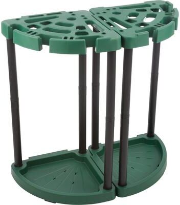 Tool Organizer 2-Pack - Garage Storage Rack - Organize Up to 48 Yard Tools - Corner Rack for Home or Shed - Racks by Stalwart