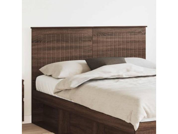Modernes Kopfteil Eiche braun 140 cm aus Holzwerkstoff, einfaches rechteckiges Design, einfache Reinigung mit trockenem Tuch, solide Rückenstütze für das Lesen im Bett,