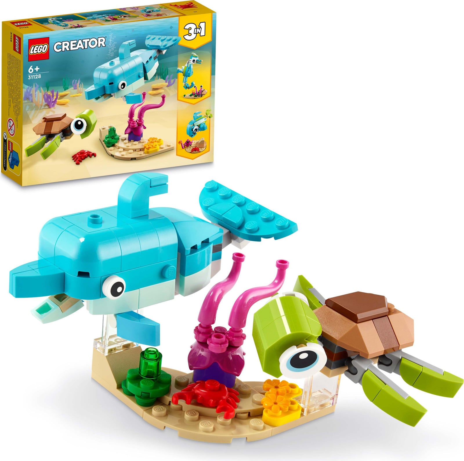 LEGO Creator 31128 Delfijn en Schildpad