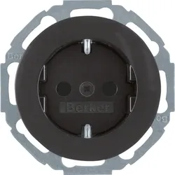 Berker SCHUKO-Steckdose sw/gl 47552045
