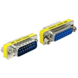 Delock 65481 VGA Adapter [1x D-SUB-Stecker 15pol. - 1x D-SUB-Buchse 15pol.] Silber