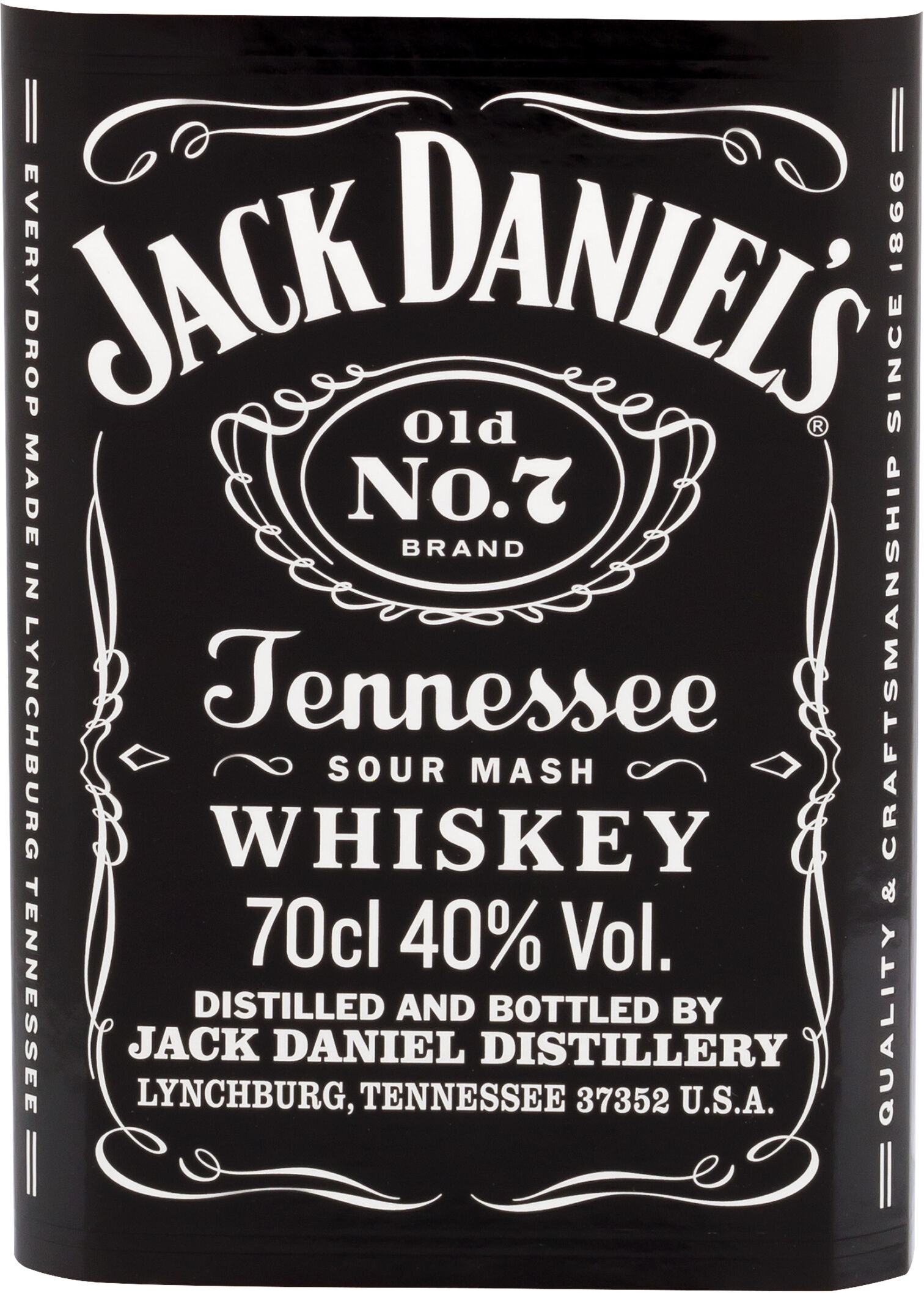 JACK DANIEL'S Old N°7 Tennessee Whiskey 40% Vol
