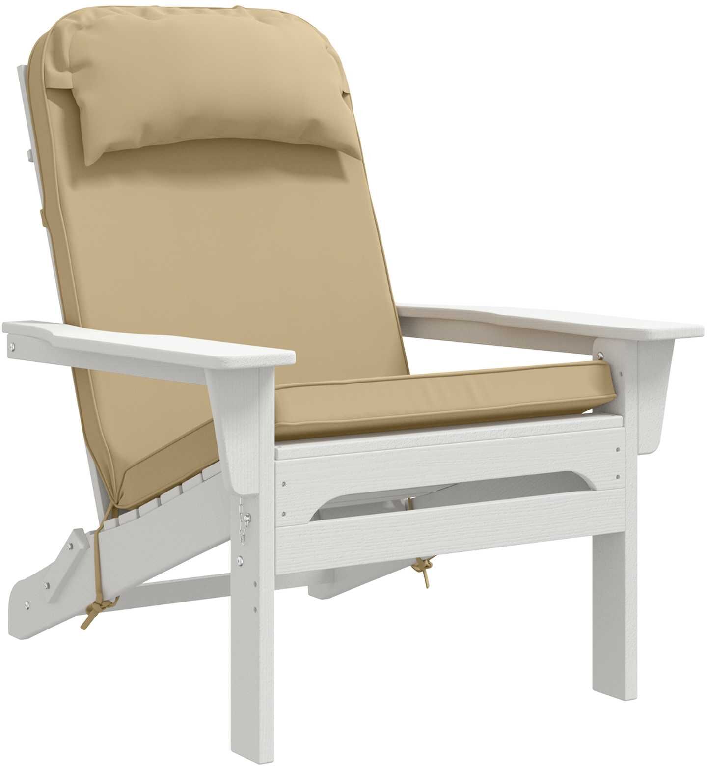 vidaXL Coussin de chaise Adirondack 100 % polyester Beige
