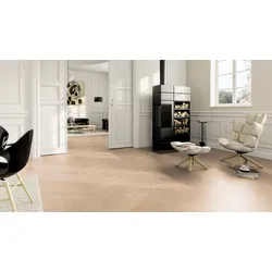 ter Hürne Chevron Edition Design-Vinylboden Eiche Berlin tief-gebürstet Chevron Soya Perform 665,4x145x6 mm