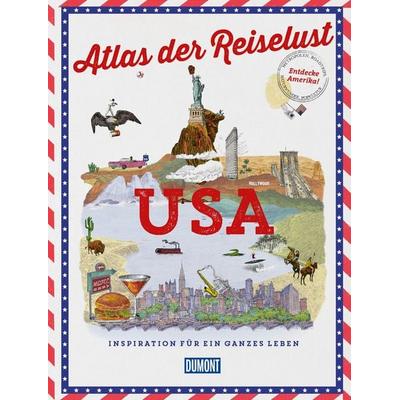 DuMont Bildband Atlas der Reiselust USA, Gebundene Ausgabe von Philippe Gloaguen, MairDuMont, 978-3-7701-8868-0