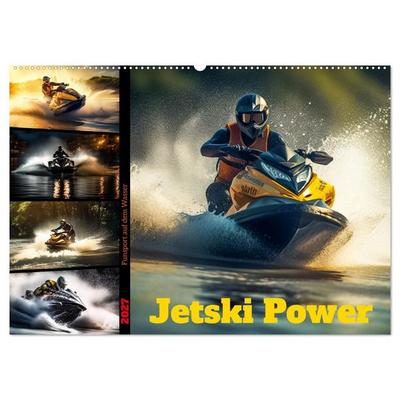 Jetski Power (Wandkalender 2027 DIN A2 quer), CALVENDO Monatskalender