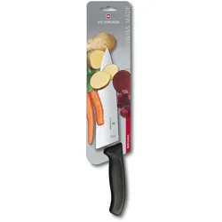 Victorinox Tranchiermesser Swiss Classic 20cm, extra breit, schwarz, auf Blister