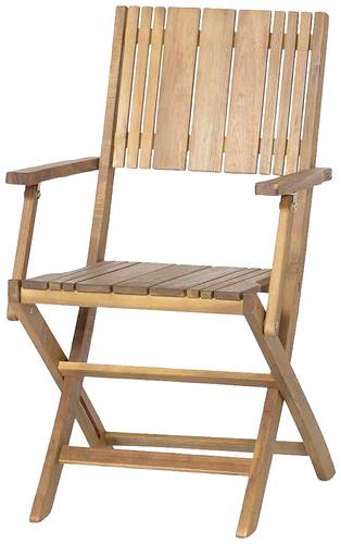 Siena Garden 120555 Falun Klappsessel Gestell und Fläche Akazienholz FSC-100% natur