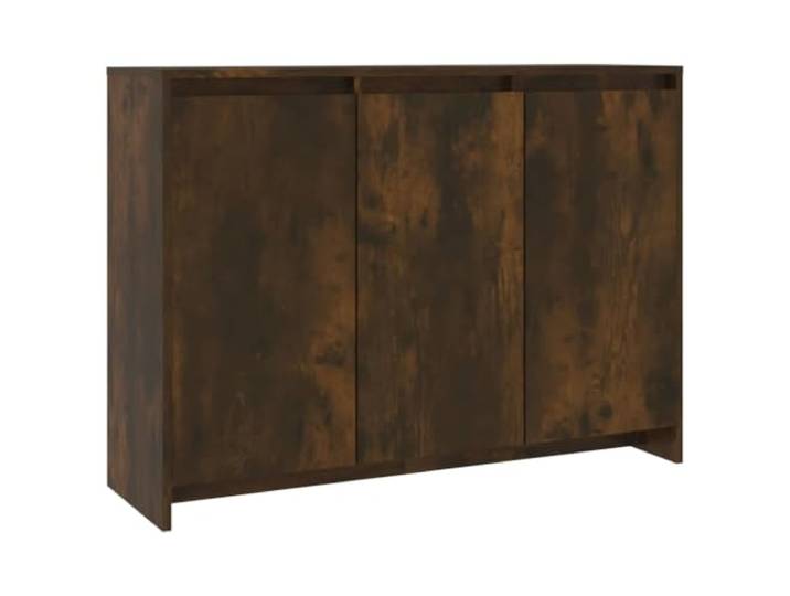Kaorsrow Sideboard Räuchereiche 102x33x75 cm Beistellschrank 3 Türen Vielseitiger Anrichteschrank für Wohnzimmer und Flur mit reichlich Stauraum hinter drei geschlossenen Fronten.