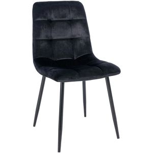 CLP Esszimmerstuhl Antibes, 316932, Samt, schwarz
