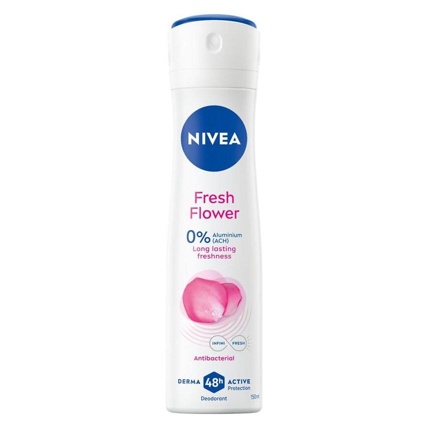 Nivea Fresh Flower Deodorant 48H 150Ml (Spray, 150 ml) (0180058)