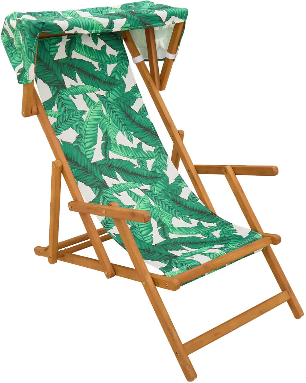 vidaXL Chaise Longue 3 Position Bois d'eucalyptus massif